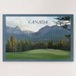 Puzzle Parcours de golf d'automne canadien<br><div class="desc">Golf Course photo. Arrière - plan de balle de golf. Canada.</div>