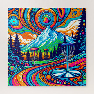 Puzzle Parcours de golf Psychedelic Disk