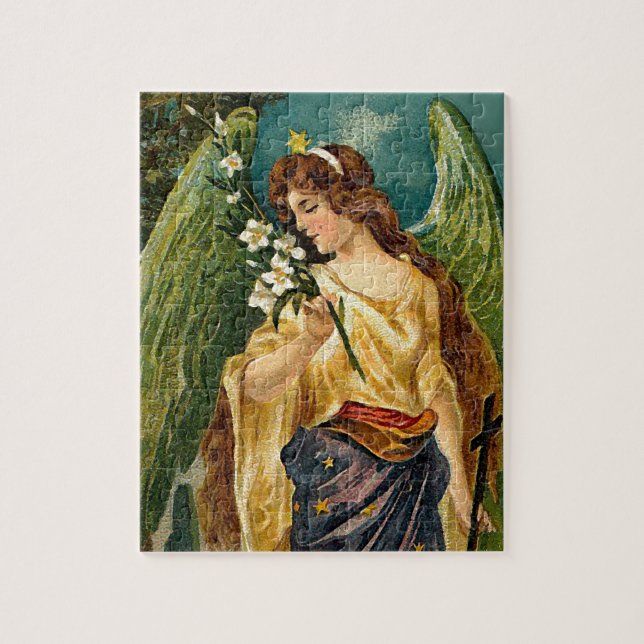 Puzzle Parfum - ange avec les ailes vertes (Vertical)