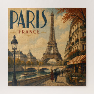 Puzzle Paris France Antique Vintage Voyage
