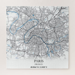 Puzzle Paris-France-City Plan Voyage simple