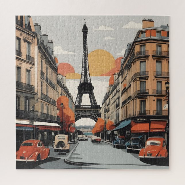 Puzzle Paris poster vintage (Vertical)