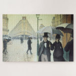 Puzzle Paris Street, Rainy Day by Caillebotte<br><div class="desc">"Paris Street,  Rainy Day" by Gustave Caillebotte (1877,  oil on canvas,  Art Institute Chicago) This classic impressionist painting captures the quality of everyday life and modernity of Paris.</div>
