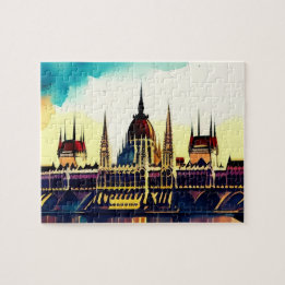 Puzzle Parlement aquarelle de Budapest