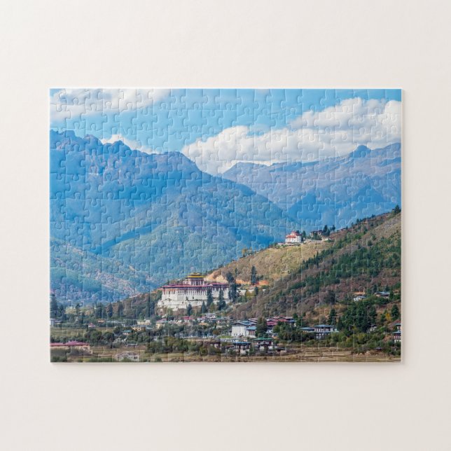Puzzle Paro Rinpung Dzong - Bhoutan, Himalaya, Asie (Horizontal)