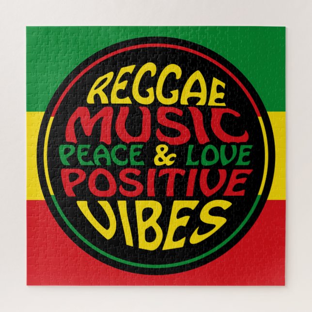 Puzzle Paroles Positives de Musique Reggae (Vertical)