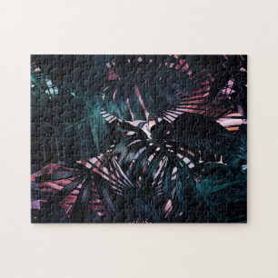 Puzzle Parrots tropicaux de la Jungle sauvage de nuit