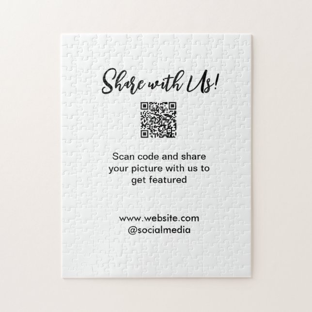 Puzzle Partagez votre image numérisation QR code ajouter  (Vertical)