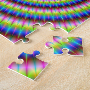 Puzzle Particules et vagues avec Motif Floral