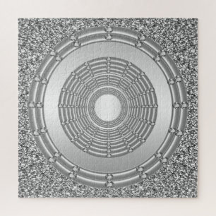 Puzzle Parties scintillant argent