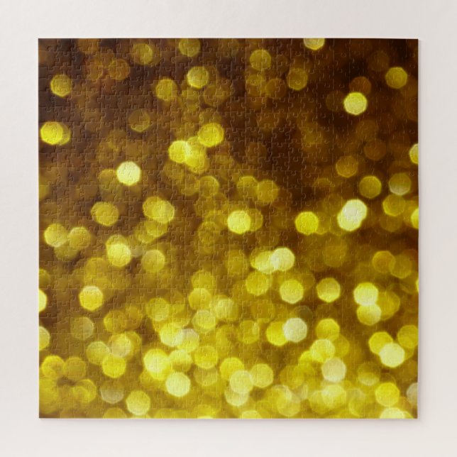 Puzzle Parties scintillant d'or : texture festive de Noël (Vertical)