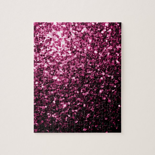 Puzzle Parties scintillant rose foncé brillant (Vertical)