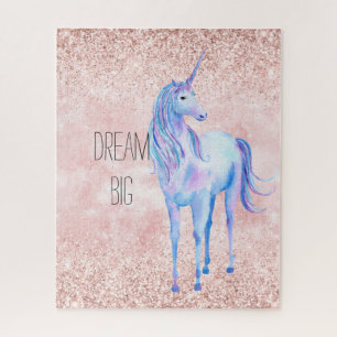Puzzle Parties scintillant Unicorne rose rose rose fusée