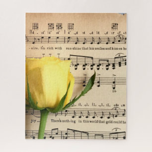 Puzzle Partition Rose jaune