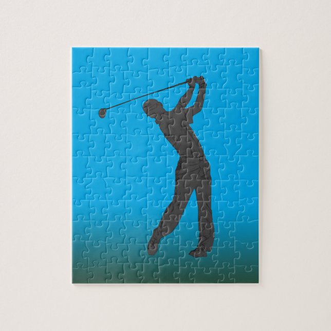 Puzzle Partouzeur de golf personnalisable (Vertical)