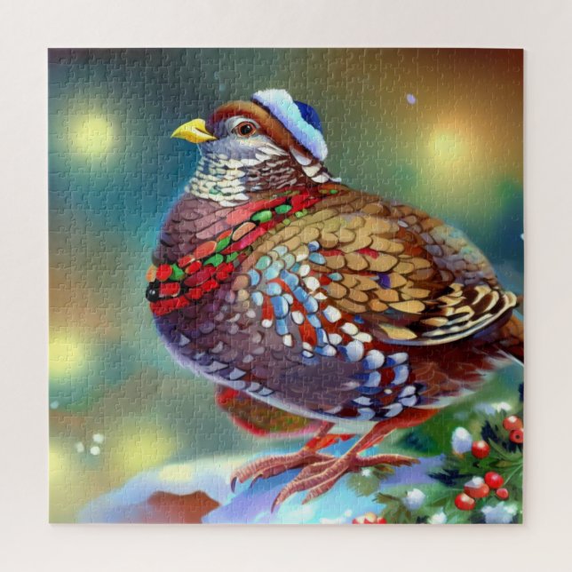 Puzzle Partridge de Noël (4) (Vertical)