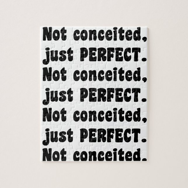 Puzzle Pas Concédé, Juste Parfait (Vertical)