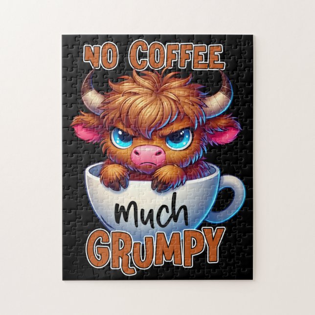 Puzzle Pas de café beaucoup grincheux  (Vertical)