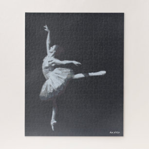 Puzzle Pas de drame, seulement la liberté, ballerine noir