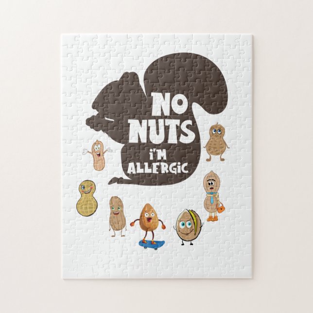 Puzzle Pas de noix Je suis Allergic Peanut Sensibilisatio (Vertical)