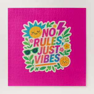 Puzzle Pas de règles Vibes - Neon Gradient Kawaii-Punk Ty