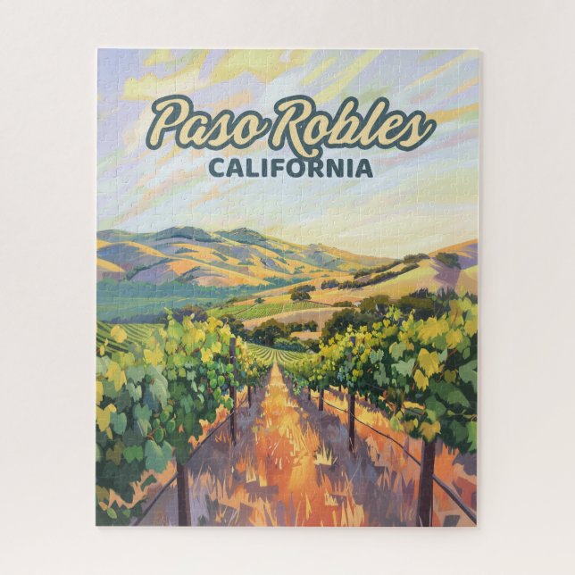 Puzzle Paso Robles California Vineyard Côte Centrale (Vertical)