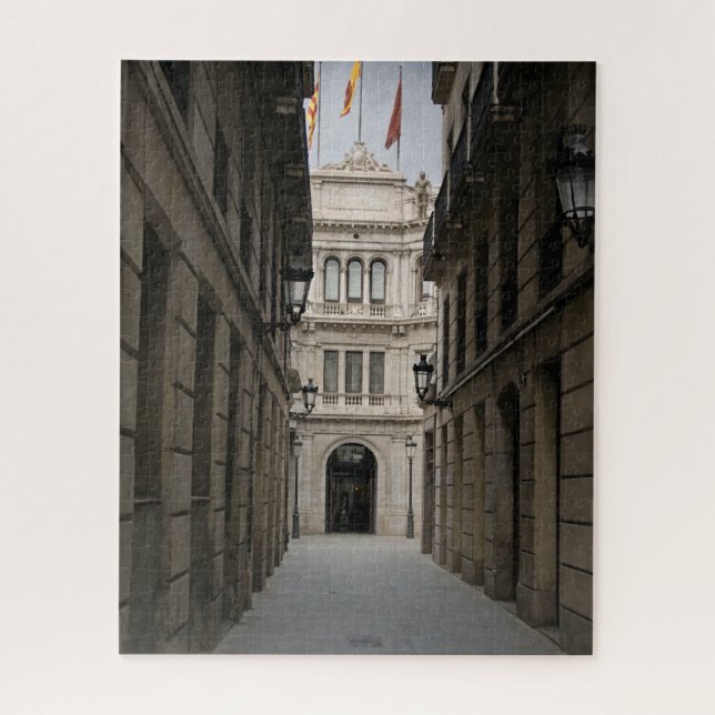 Puzzle Passage de Barcelone — Lumière minimale (Vertical)