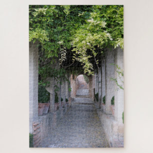 Puzzle Passerelle couverte de feuillage, Espagne