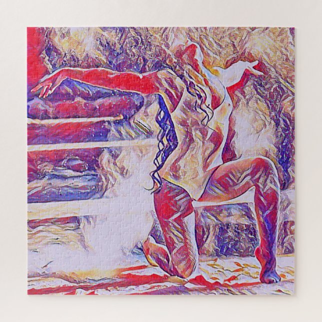 Puzzle Passion danseuse moderne pour la danse (Vertical)