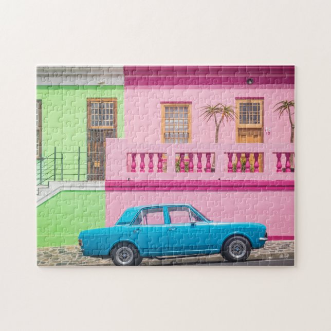 Puzzle Pastel Car & Building (Horizontal)