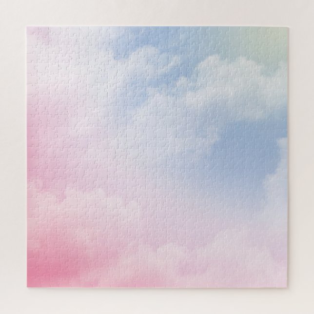 Puzzle Pastel Clouds : Motif Arrière - plan serein (Vertical)