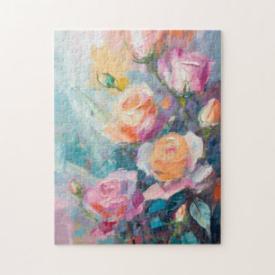 Puzzle Pastel Floral Moderne Impressionniste Peinture