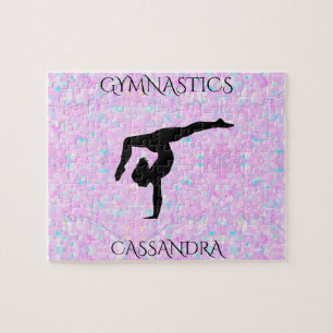 Puzzle pastel GYMNASTICS avec nom personnalisé