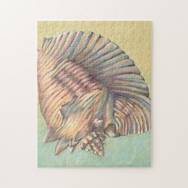 Puzzle Pastel Large Conch Shell (Vertical)