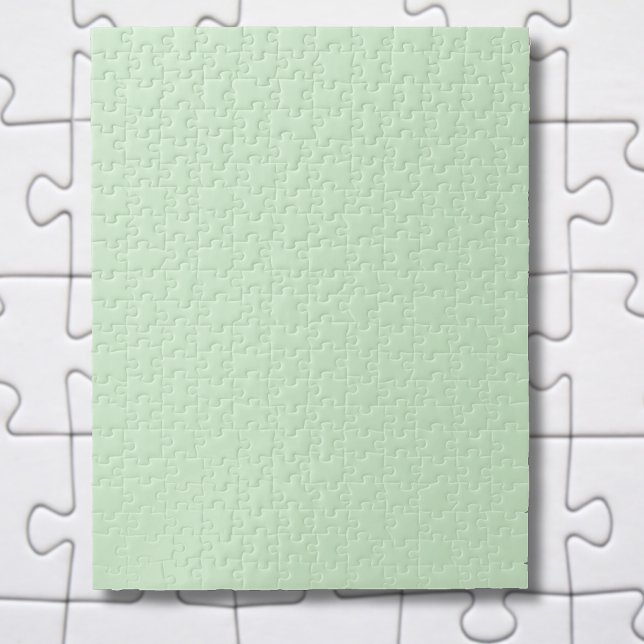 Puzzle Pastel Pistachio couleur solide | Classique | Élég (Créateur téléchargé)