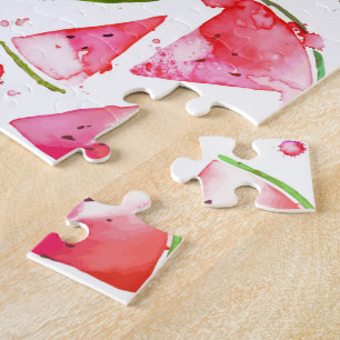Puzzle Pastèque à l'aquarelle 1