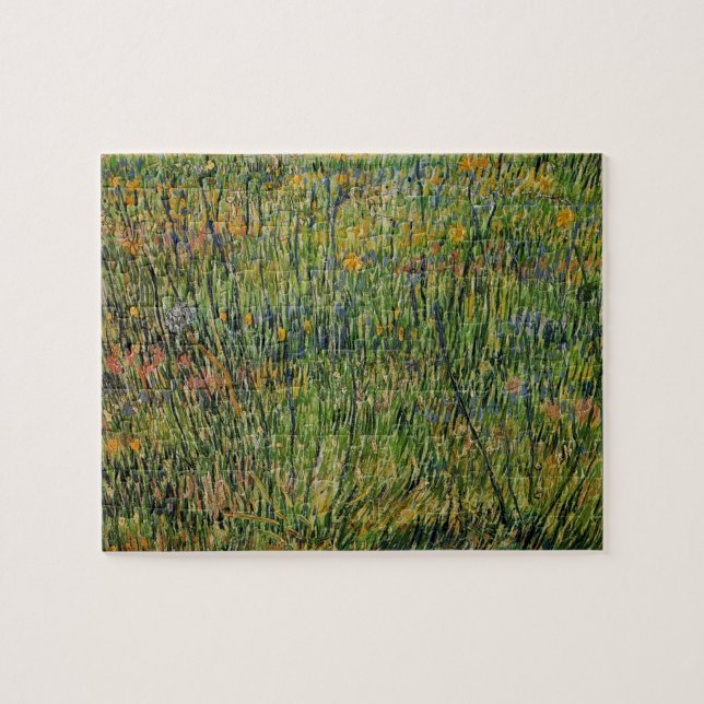 Puzzle Pasture en fleurs par Vincent van Gogh (Horizontal)