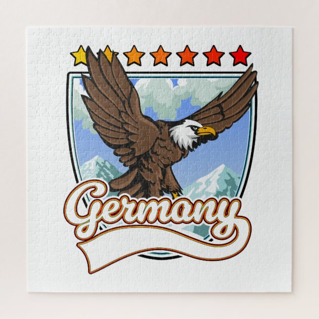 Puzzle Patch de voyage en Allemagne (Vertical)