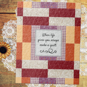 Puzzle Patchwork de boîte Crayon