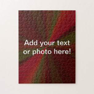 Puzzle Patchwork de dégradé circulaire rouge à vert