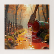 Pathway to Autumn Puzzle, 11" x 14", 252 pièces