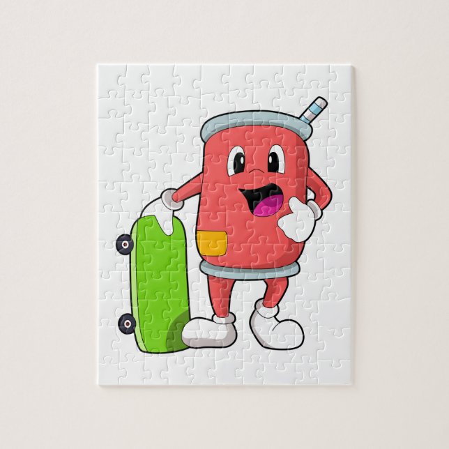 Puzzle Patinage avec skateboard (Vertical)