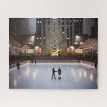 Patinage de Noël au centre Rockefeller