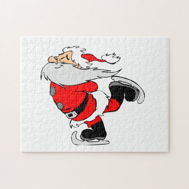 Puzzle Patinage sur glace Père Noël (Horizontal)