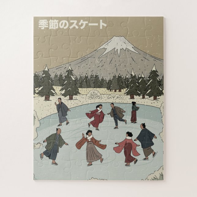 Puzzle Patinage sur glace saisonnier (Vertical)