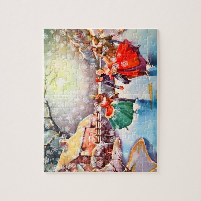 Puzzle Patinage victorien vintage (Vertical)