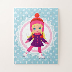 Puzzle Patineur de glace blond - patinage de sports