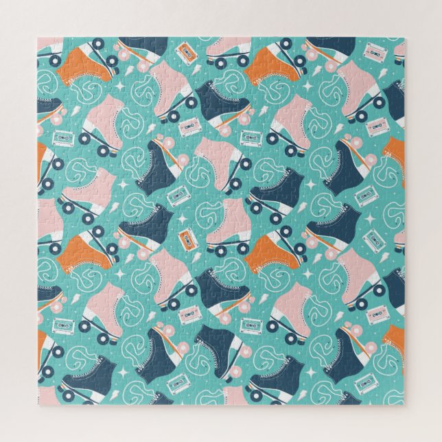 Puzzle Patins à rouleaux rétro : Cassette Vintage (Vertical)