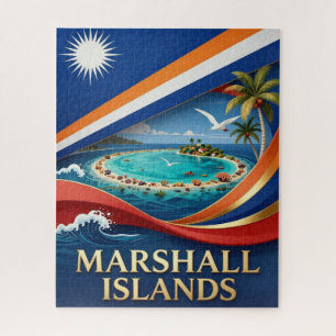 Puzzle Patrimoine du drapeau national des Îles Marshall