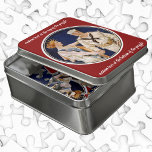 Puzzle Patriotisme vintage, Lady Liberty avec Marine Seam<br><div class="desc">Illustration vintage image patriotique 4 juillet fête de Lady Liberty (la statue) portant un drapeau américain et serrant la main d'un marin fier de la marine. Les symboles nationaux du patriotisme et de la liberté des États-Unis d'Amérique. À l'origine,  une affiche de recrutement militaire.</div>